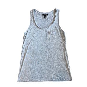 White House Black Market Gray Tank Top